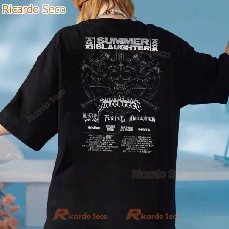 Hatebreed Summer Slaughter 2025 Tour T-shirt-b qGCdkKN