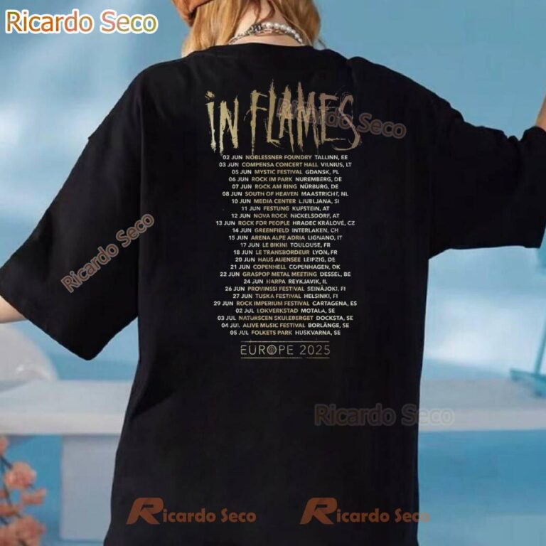 In Flames Europe Tour 2025 T-shirt-c guBA9Kj