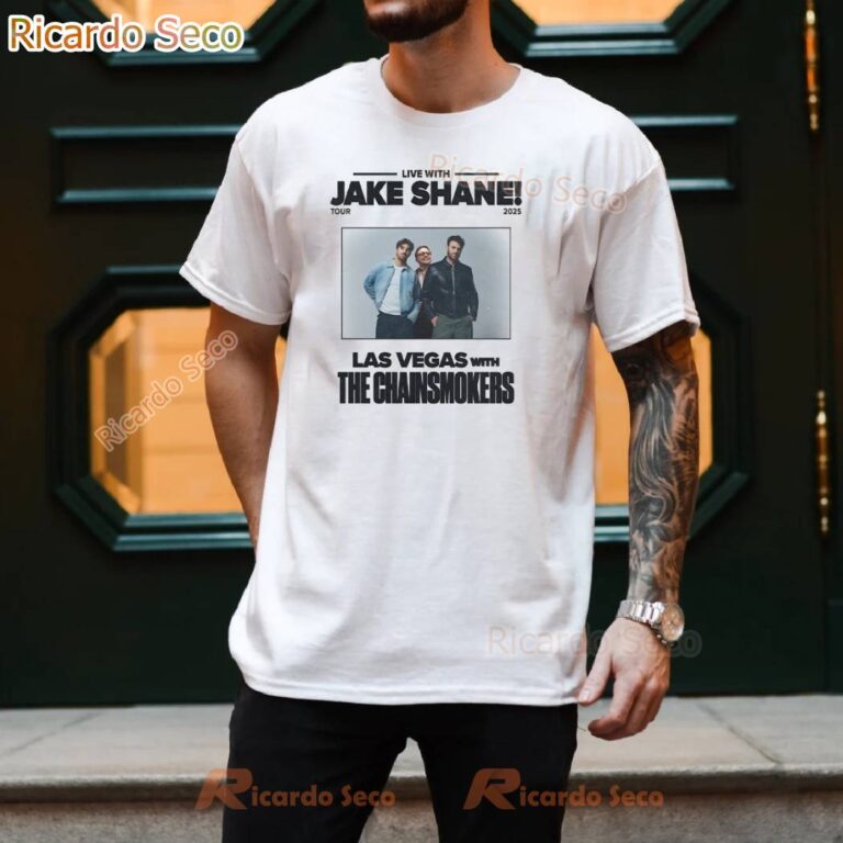 Jake Shane Tour 2025 Live With Jake Shane T-shirt-b bajeBSx