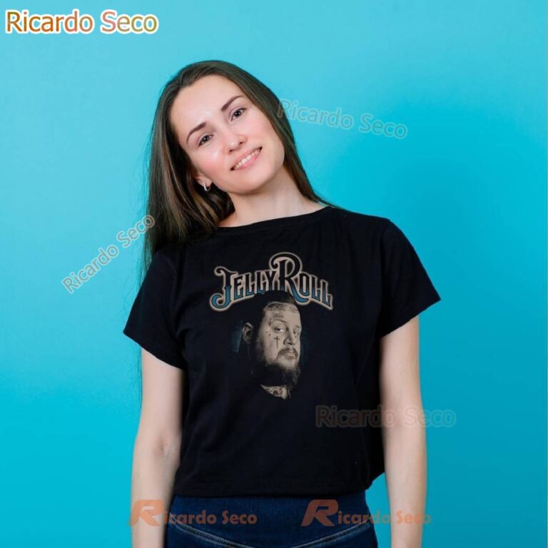 Jelly Roll The Beautiful Broken Great Northern Tour 2025 Blue Portrait Tour T-shirt-a Q9Yh6U0