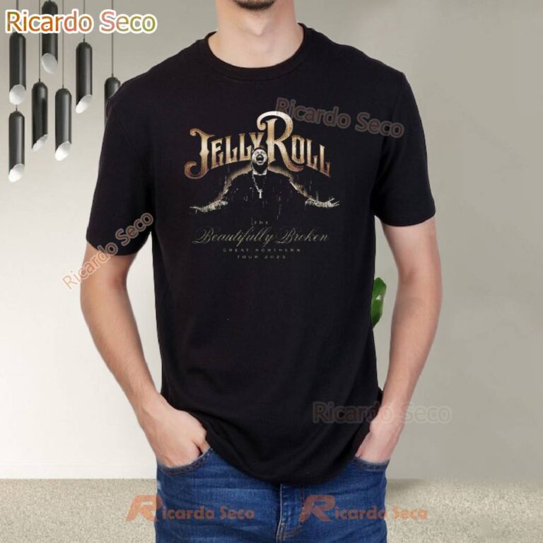 Jelly Roll The Beautiful Broken Great Northern Tour 2025 Rain Tour T-shirt-a ygJhGk3