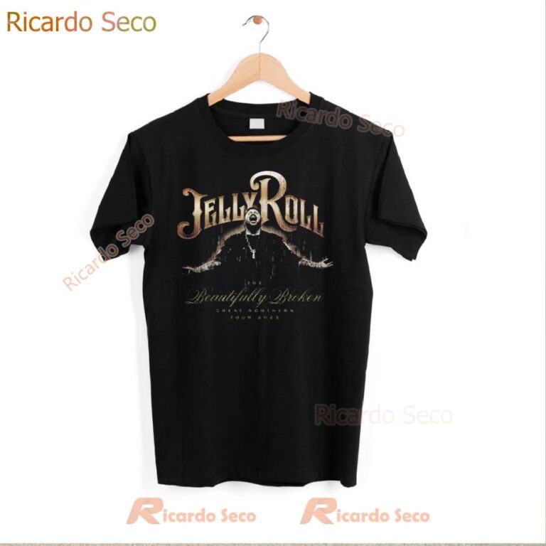 Jelly Roll The Beautiful Broken Great Northern Tour 2025 Rain Tour T-shirt-b qJtLVQm