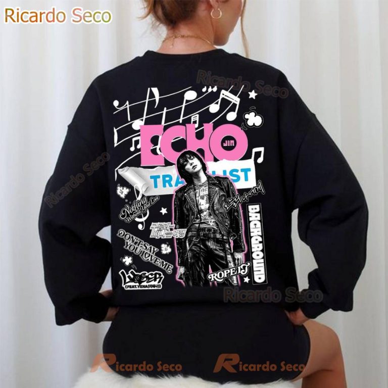 Jin Echo Tracklist Run Seokjin Ep Tour 2025 T-shirt-b Jy9YTo7