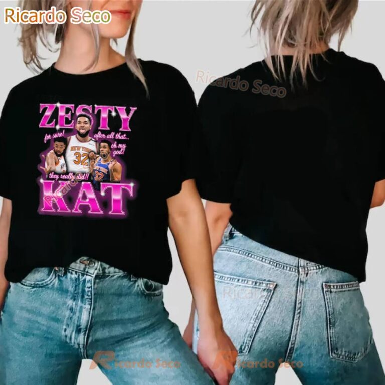 Karl Anthony Towns Zesty Kat New York Knicks T-shirt-b 2iCjHmE