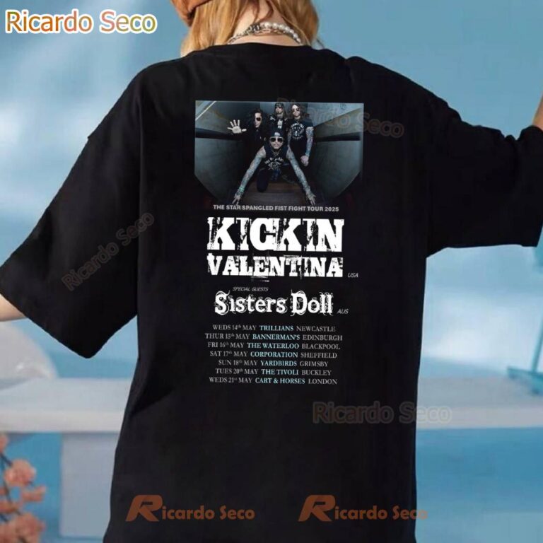 Kickin Valentina The Star Spangled Fist Fight Tour 2025 T-shirt-x JTSX3sc