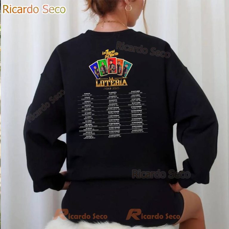Los Tigres Del Norte La Lotería Tour 2025 T-shirt-a 640VteD