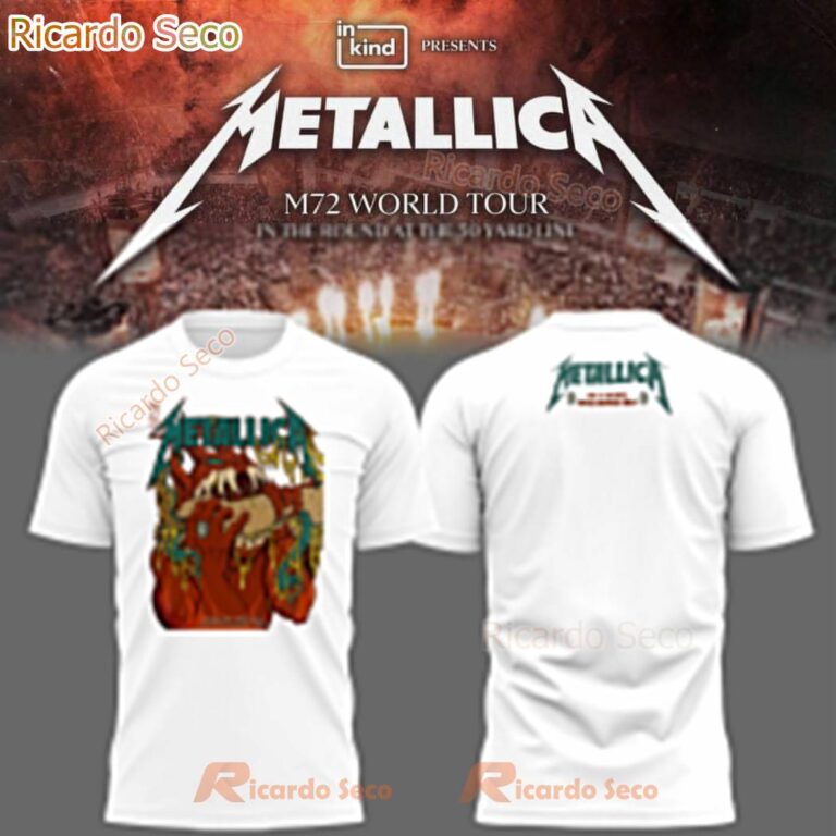 Metallica X Eagles M72 World Tour In The Round At The 50 Yard Line T-shirt ab9mVED