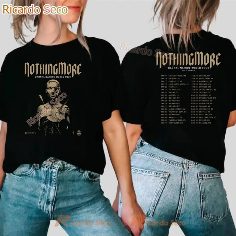 Nothing More Carnal Nature World Tour 2026 North America T-shirt jCkIyil