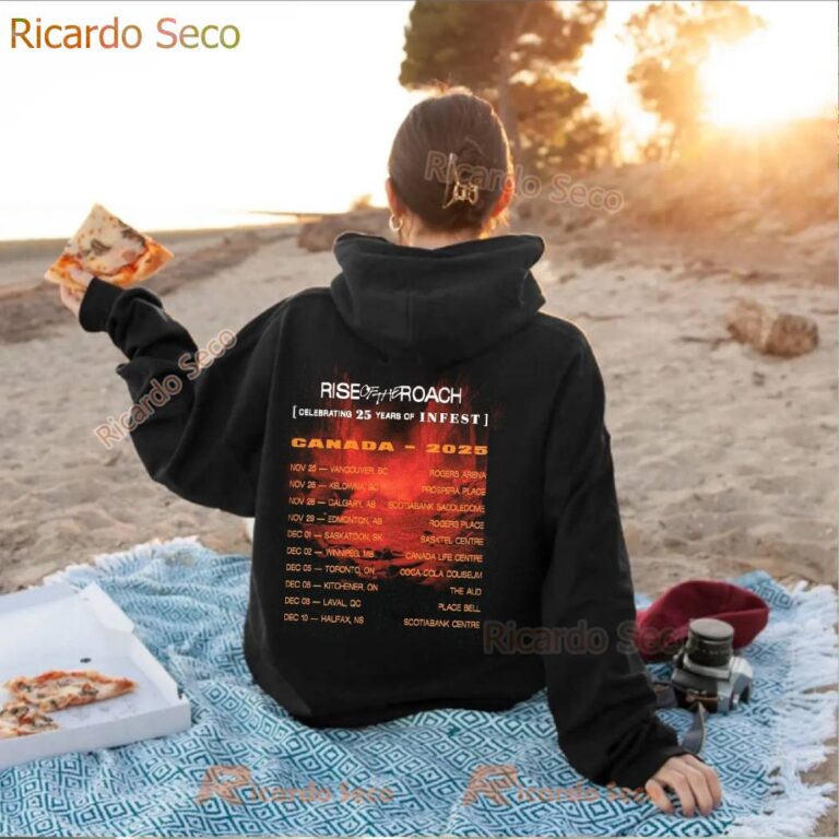 Papa Roach And The Used Rise Of The Roach Celebrating 25 Years Of Infest Canada 2025 Tour T-shirt-c UXqJz8c