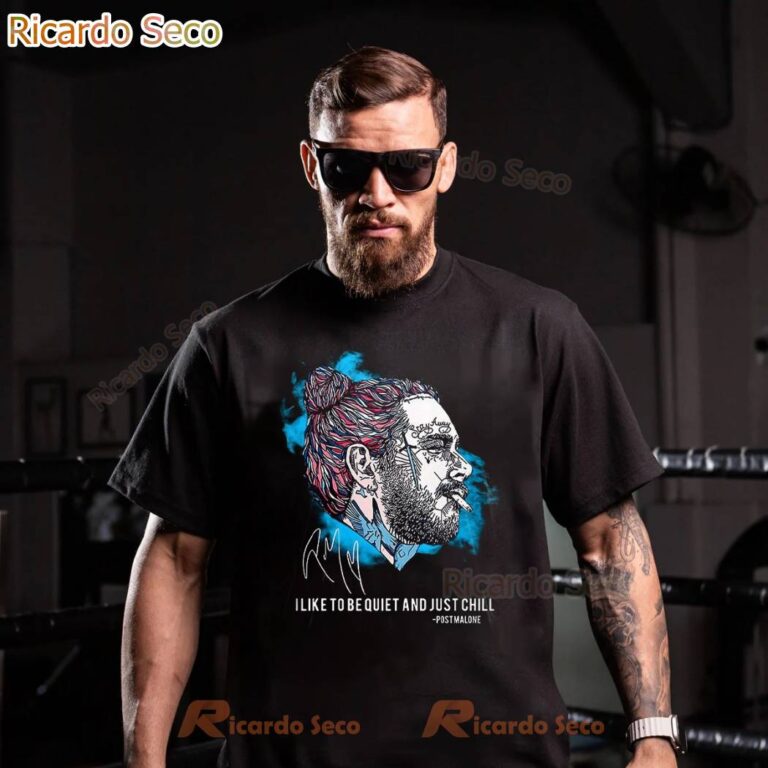 Post Malone I Like To Be Quiet And Just Chill Tour 2025 T-shirt-a c5r4kDx