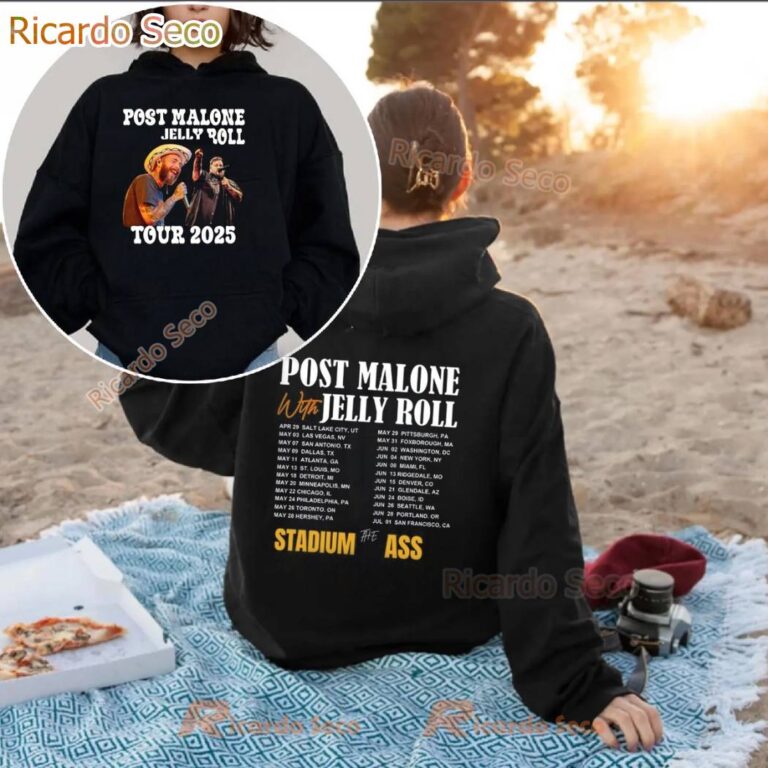 Post Malone With Jelly Roll Tour 2025 T-shirt-a 5MIqUGt