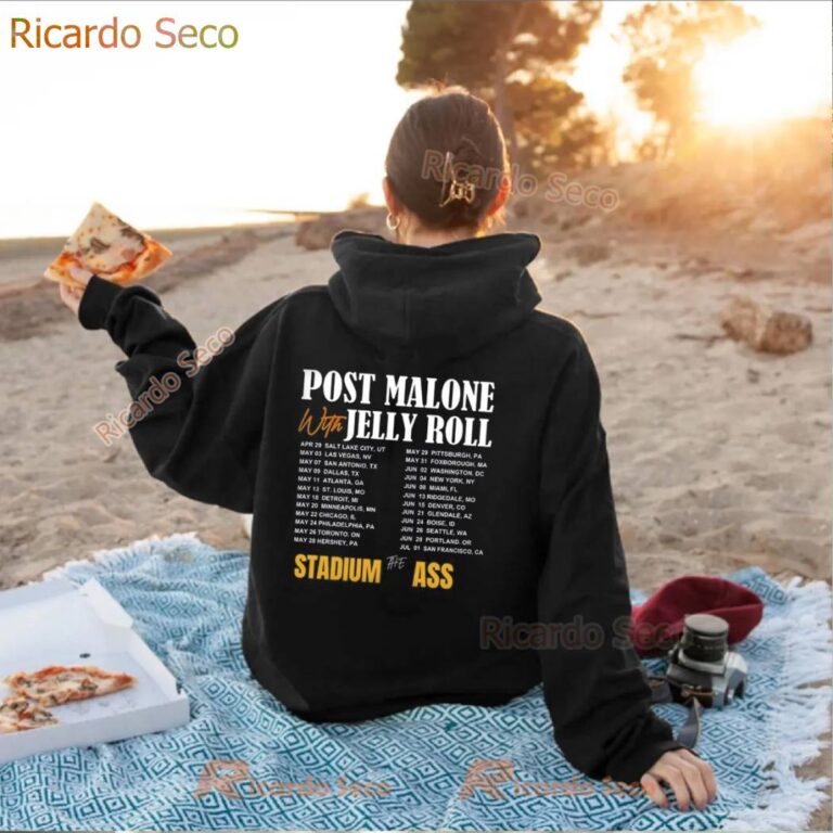 Post Malone With Jelly Roll Tour 2025 T-shirt-c uqfMbmA