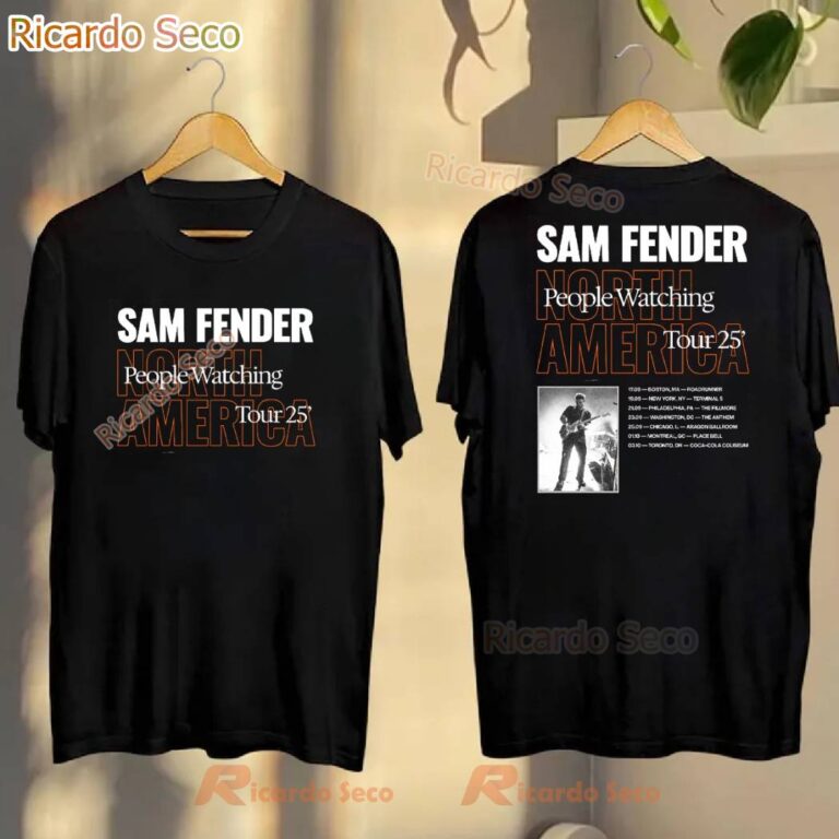 Sam Fender People Watching Tour 2025 T-shirt AkModwb