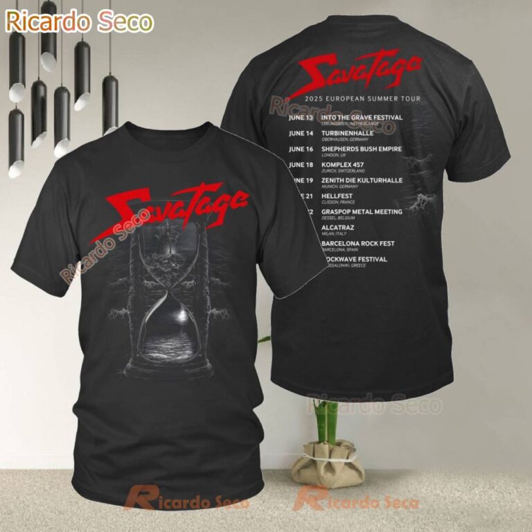 Savatage European Summer Tour 2025 T-shirt 7MyB3Qg