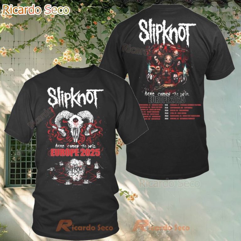 Slipknot Europe 2025 Tour Limited Edition Shirt 82Pw4De