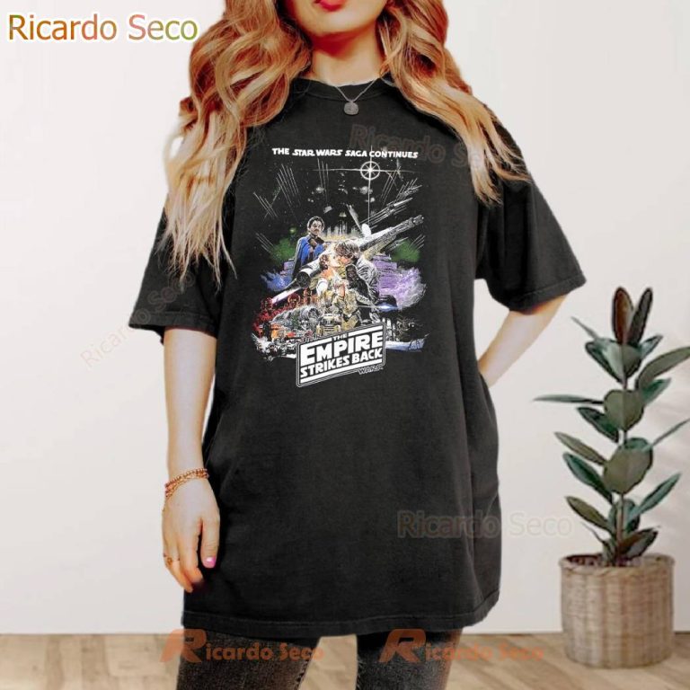 Star Wars The Empire Strikes Back The Star Wars Saga Continues T-shirt. Sweater, Mug-a PN28XSj