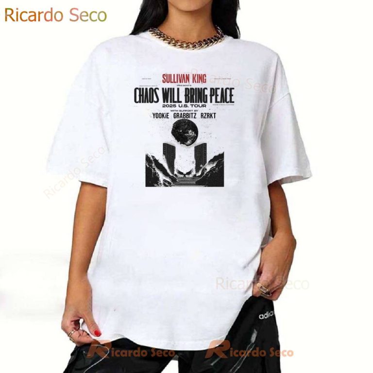 Sullivan King Chaos Will Bring Peace 2025 Us Tour T-shirt-a p8g2mkX
