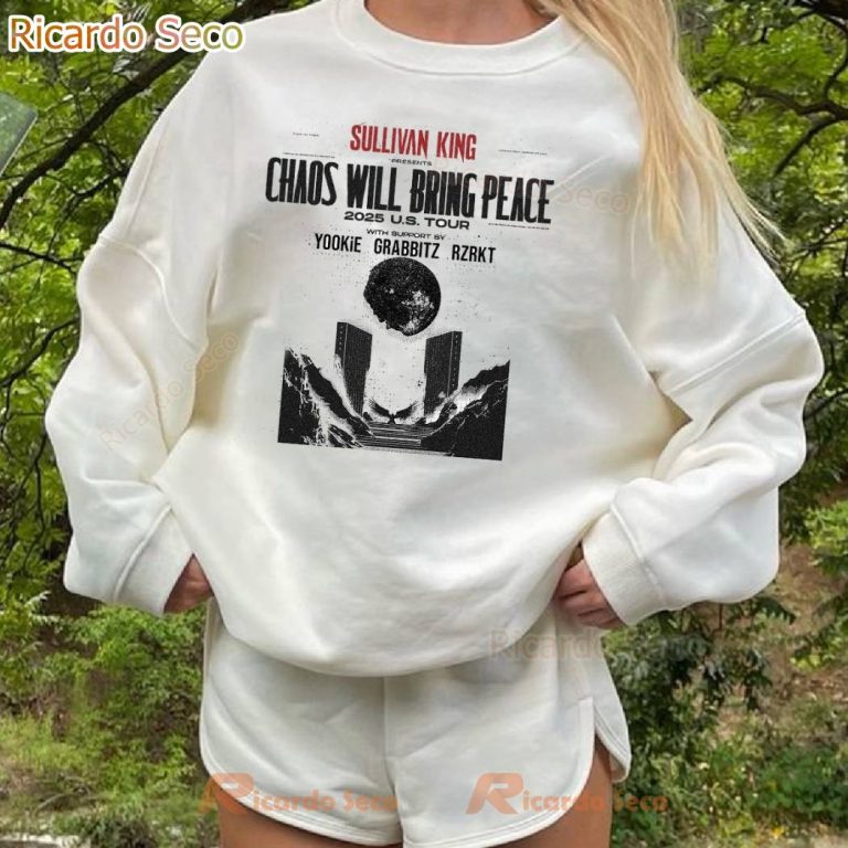 Sullivan King Chaos Will Bring Peace 2025 Us Tour T-shirt-b yDH8E4p