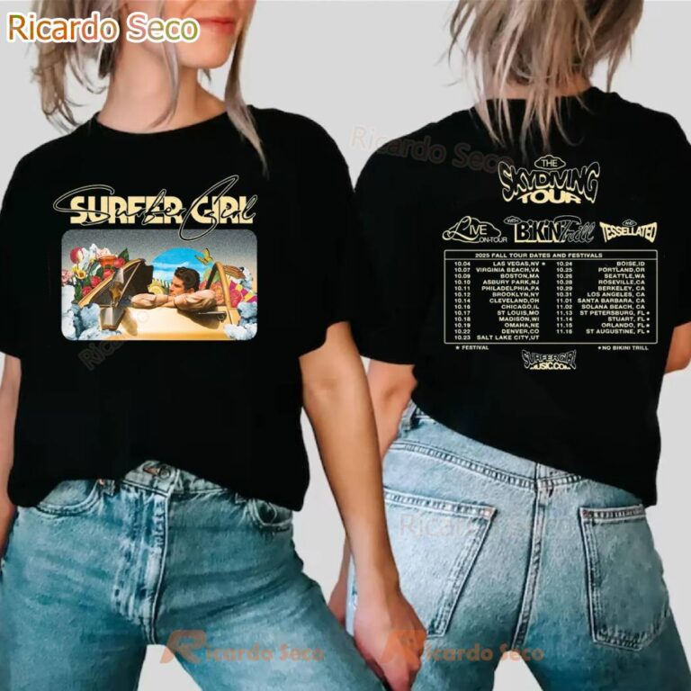 Surfer Girl The Skydiving 2025 Tour T-shirt BSpt524