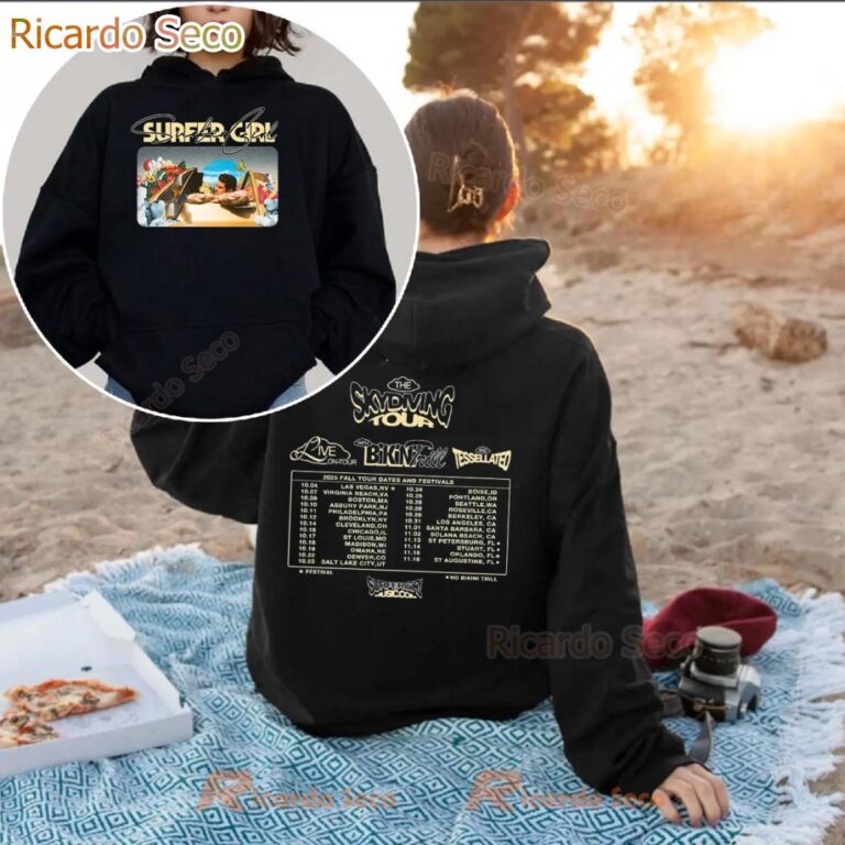 Surfer Girl The Skydiving 2025 Tour T-shirt-a wtroRIB