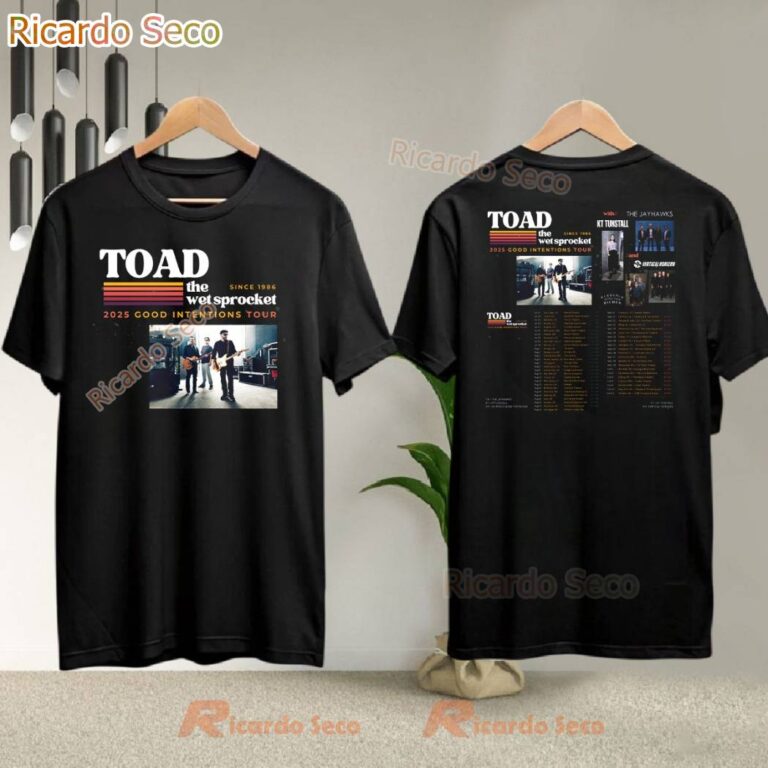 Toad The Wet Sprocket Good Intentions 2025 Tour T-shirt dkO70tz
