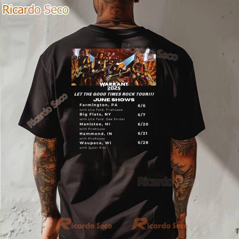 Warrant 2025 Let The Good Times Rock Tour T-shirt-b 1ByoIYk