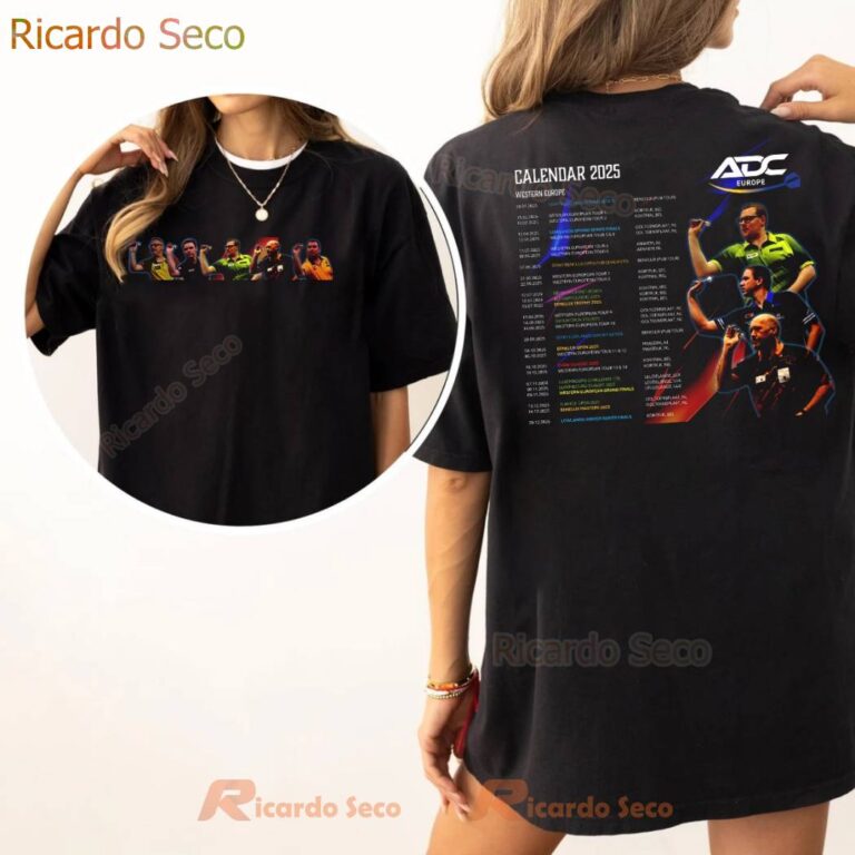 Winmau Western European Tour 2025 T-shirt-x PNq5Gjk