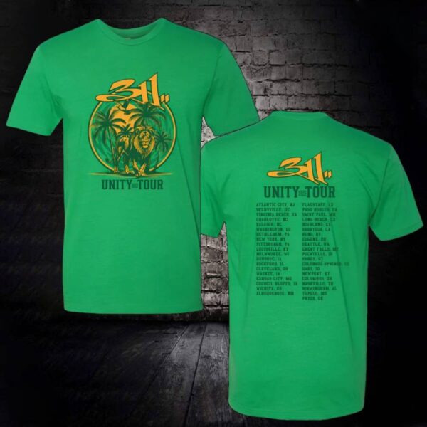 311 MUSIC グリーンTシャツ Apparel - 311 Official Store