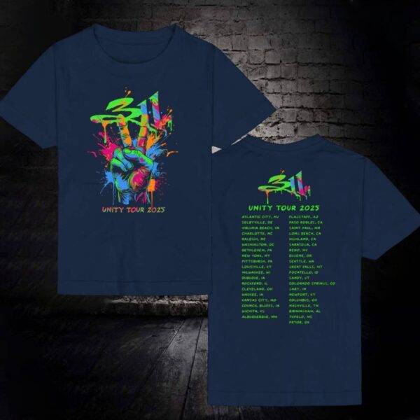 311 Unity Tour 2025 Peace Splatter T-shirt-b hxOXLlk