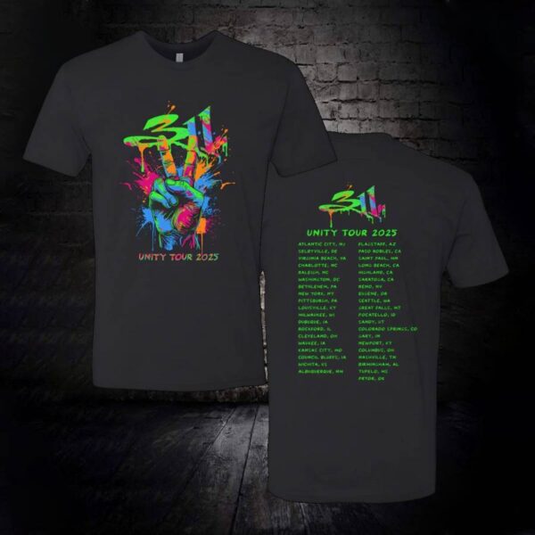 311 Unity Tour 2025 Peace Splatter T-shirt wBTdo7p