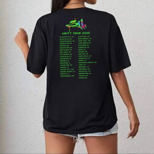 311 Unity Tour 2025 Peace Splatter T-shirt-x Lq90AKI