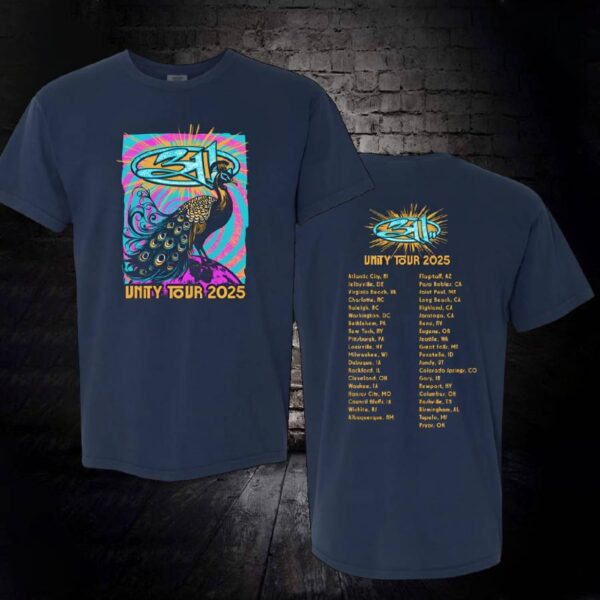 311 Unity Tour 2025 Peacock T-shirt wbRIoTC