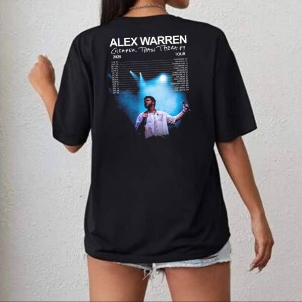 Alex Warren Cheaper Than Therapy 2025 Tour T-shirt-c At8gVLk