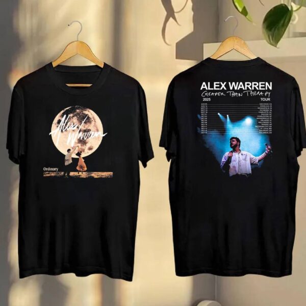 Alex Warren Cheaper Than Therapy 2025 Tour T-shirt IvPeapy