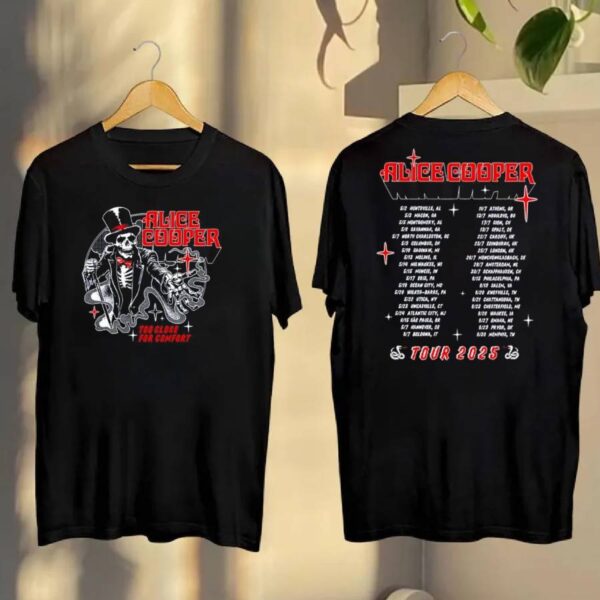 Alice Cooper Too Close For Comfort Ringmaster Tour 2025 T-shirt oZge6iS