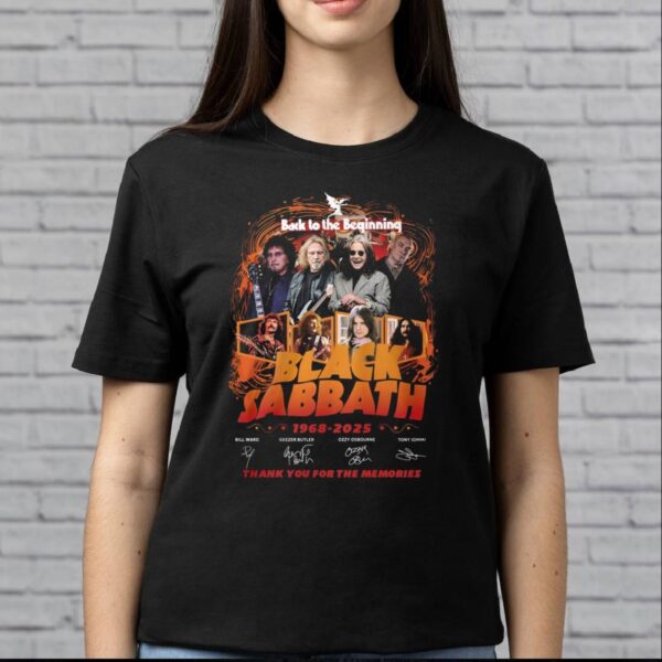 Back To The Beginning Black Sabbath 1968-2025 T-shirt-a uKROL7p