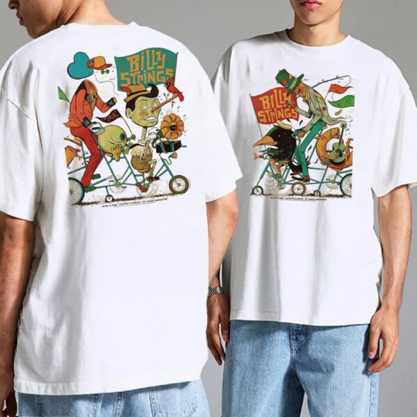 Billy Strings St Louis Missouri 2025 Night 1 And 2 Combined Gig T-shirt l6geW2R