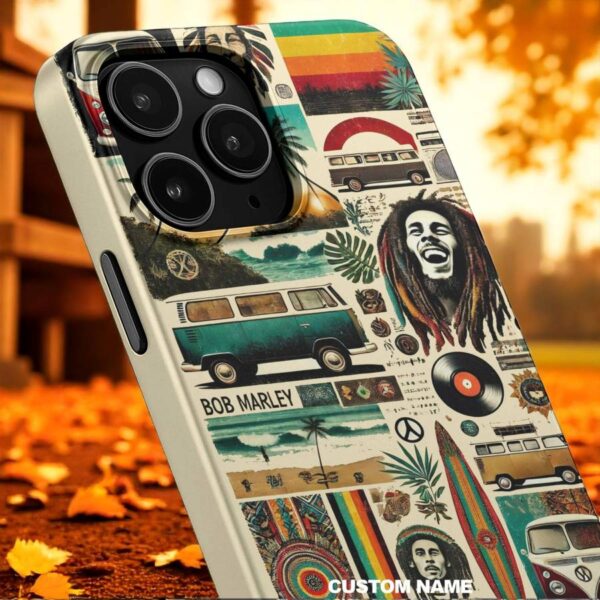 Bob Marley Volkswagen Bus Palm Trees Phone Case-c rhnpIVD