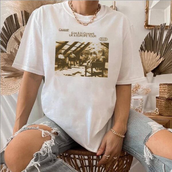 Caamp Band Live & In -concert Uk & Europe Tour 2025 T-shirt-c NmjrH0I