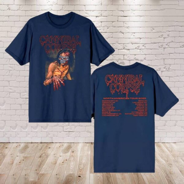 Cannibal Corpse Head Wound 2025 Tour T-shirt-a qjzwl3c