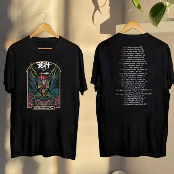 Castle Rat Band Old World Realms Tour 2025 In Europe And Uk T-shirt S68vTiL