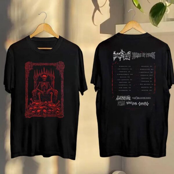 Chaos And Carnage 2025 Tour Red Skull King T-shirt cqmoT63