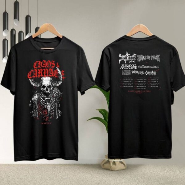 Chaos And Carnage 2025 Tour Skeleton T-shirt zUjB6I2