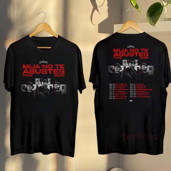 Clave Especial Mija No Te Asustes Tour 2025 T-shirt 8PKBJ1h
