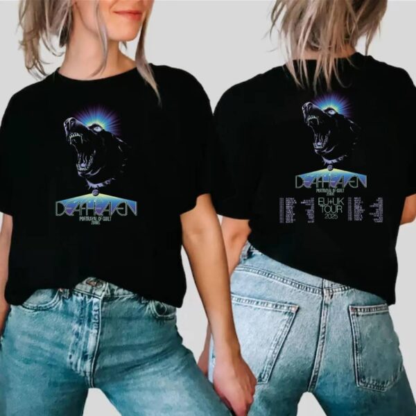 Deafheaven European And Uk Tour With Portrayal Of Guilt And Zeruel 2025 T-shirt-b FKHkeqW