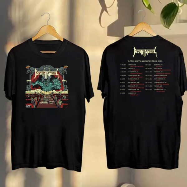 Death Angel Act Iii North American Tour 2025 Unisex T-shirt R0atDNk