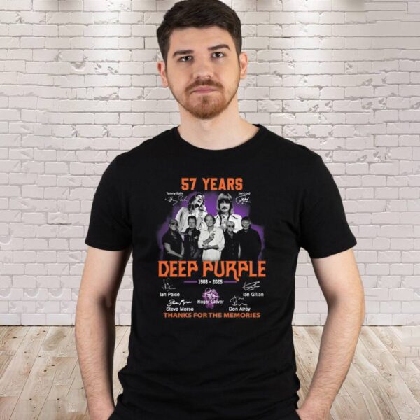 Deep Purple 57 Years 1968-2025 T-shirt-b JPj7FIV