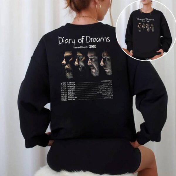 Diary Of Dreams Tour 2025 T-shirt-a FjyCP5u