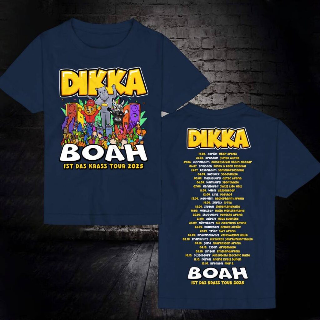 Dikka Boah Ist Das Krass Tour 2025 T-shirt - Ricardo Seco Shop