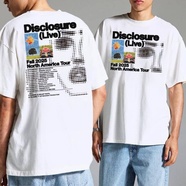 Disclosure Fall 2025 North America Tour 2025 T-shirt TRe2QXm